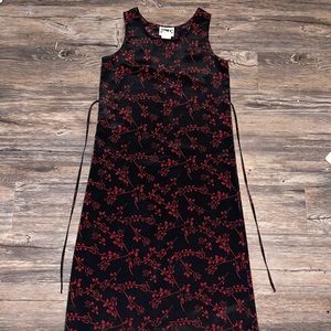 Vintage 90s gothic floral dress